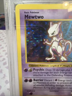Mewtwo - 10/102 - 1999 Holo Rare Base Set Shadowless Pokemon Card PSA 6 - Image 4