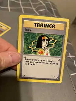 Pokemon Trainer Cards Brock & Erika Set Vintage Gym Heroes 93/102, 100/132 - Image 4