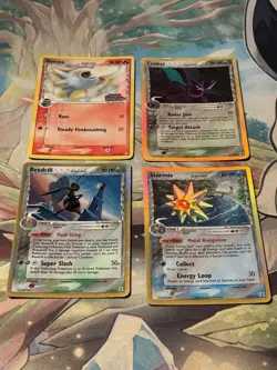 Lot of 4 Holo Pokemon TCG Delta Species Cards LP/MP/HP (1 Stamped Holo) See Desc - Image 1