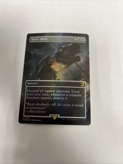 Don’t Move Borderless Foil Card #0001 MTG LP - Image 1