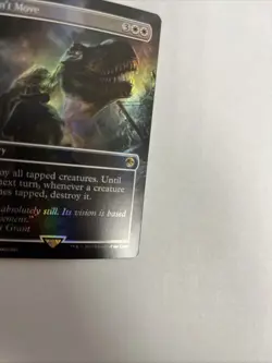 Don’t Move Borderless Foil Card #0001 MTG LP - Image 2