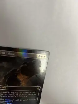 Don’t Move Borderless Foil Card #0001 MTG LP - Image 3