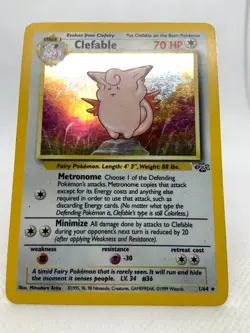 Clefable 1/64 Jungle Set 1999 Holofoil Rare Holo Original Series Pokemon Card - Image 5