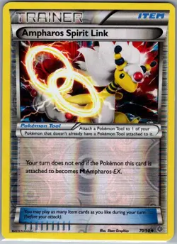 Ampharos Spirit Link 70/98 Reverse Holo XY - Ancient Origins - Pokemon Card - NM - Image 1