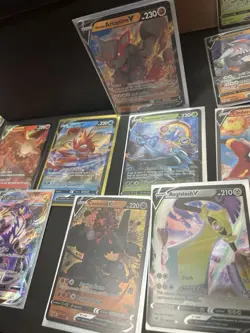 Pokemon TCG V Card Lot + Shining Fates Premium Collection Promos Mega Bundle - Image 3
