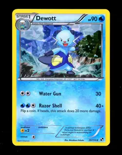 2011 Pokemon DEWOTT Black & White CRACKED ICE HOLO Base Set PROMO Card 29/114 NM - Image 4