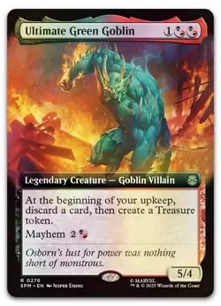 Ultimate Green Goblin (Extended Art) #276 (Foil) (NM) Spider-Man SPM Magic MTG - Image 1
