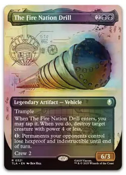 The Fire Nation Drill (Borderless) #321 (Foil) (NM) TLA Magic MTG - Image 1