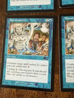 MTG 5x Miscalculation # 36 Urza's Legacy Premodern Magic the Gathering x5 M/HP - Image 2