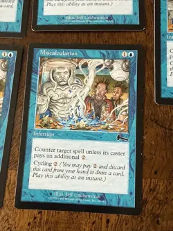 MTG 5x Miscalculation # 36 Urza's Legacy Premodern Magic the Gathering x5 M/HP - Image 3