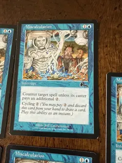MTG 5x Miscalculation # 36 Urza's Legacy Premodern Magic the Gathering x5 M/HP - Image 5