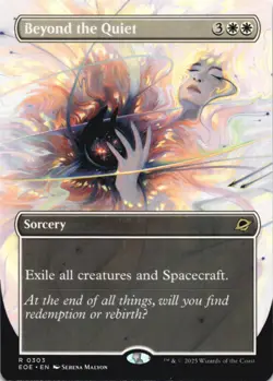MTG Beyond the Quiet (Borderless) Normal NM Edge of Eternities Magic 303 - Image 1