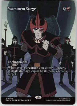 MTG Warstorm Surge Borderless Foil NM Avatar: The Last Airbender: Magic 38 - Image 1