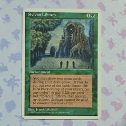 Magic: The Gathering Sylvan Library 4th Edition Rare 1995 Enchantment Harold Mc… - Image 1