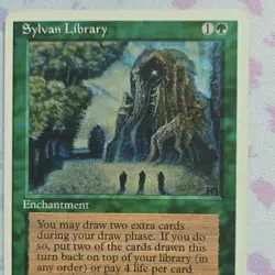 Magic: The Gathering Sylvan Library 4th Edition Rare 1995 Enchantment Harold Mc… - Image 2