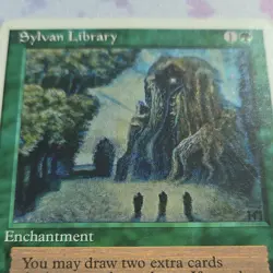 Magic: The Gathering Sylvan Library 4th Edition Rare 1995 Enchantment Harold Mc… - Image 4