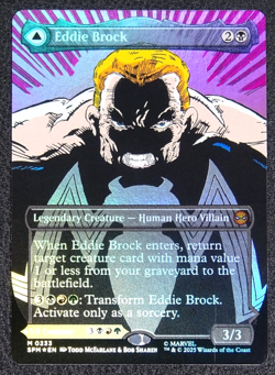 MTG: MARVEL'S SPIDER-MAN SPM | EDDIE BROCK (0233) BORDERLESS FOIL | MYTHIC - Image 1