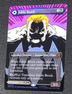 MTG: MARVEL'S SPIDER-MAN SPM | EDDIE BROCK (0233) BORDERLESS FOIL | MYTHIC - Image 2