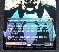 MTG: MARVEL'S SPIDER-MAN SPM | EDDIE BROCK (0233) BORDERLESS FOIL | MYTHIC - Image 3