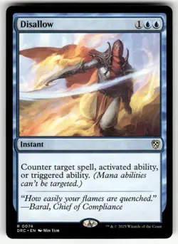DISALLOW #74 MTG COMMANDER: AETHERDRIFT RARE - Image 1