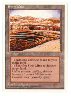 Strip Mine -- MTG (SP Quality) - Fourth Edition - See scans!! - Image 1
