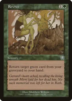 Revive 1x FOIL MtG FOIL Mercadian Masques PLAYED - Image 1