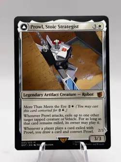 Prowl, Stoic Strategist 001/015 Universes Beyond: Transformers BOT MTG NM - Image 1