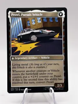 Prowl, Stoic Strategist 001/015 Universes Beyond: Transformers BOT MTG NM - Image 2