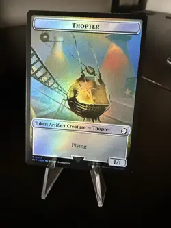 MTG - Junk 0015/Thopter 0017 Token - Fallout (PIP) NM/M Condition Foil - Image 2