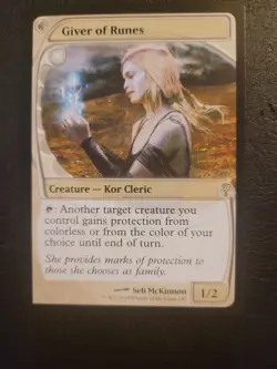 Giver of Runes MTG Mystery Booster 2 Future Sight List MB2 LP/NM Kor Cleric - Image 1