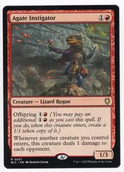 MTG - Agate Instigator - Commander: Bloomburrow 21 BLC Rare NM - Image 1