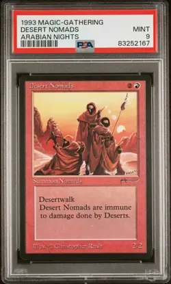 Desert Nomads - Arabian Nights - MTG - Mint - PSA 9. More MTG in Store - Image 1