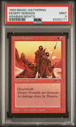 Desert Nomads - Arabian Nights - MTG - Mint - PSA 9. More MTG in Store - Image 1