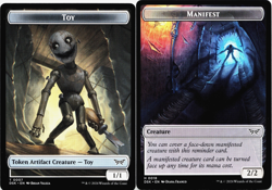 Toy / Manifest Double-Sided Token [Duskmourn: House of Horror] Magic MTG DSK NM - Image 1