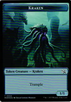 *foil* SOLDIER 0002 KRAKEN 0004 TOKEN March of Machines Aftermath MTG - Image 2