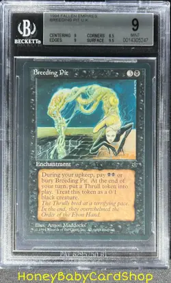 MTG Fallen Empires 1994 Breeding Pit BGS 9.0 MINT Silver Age Iconic Staple - Image 1