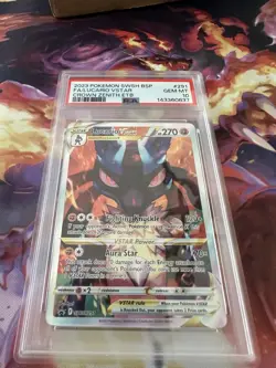 PSA 10 GEM MINT Lucario Vstar #291 Pokemon TCG Swsh Black Star Promo Promo - Image 1