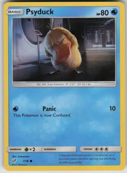 Pokemon TCG Psyduck (Holo Common) Common Detective Pikachu 7/18 - Image 1
