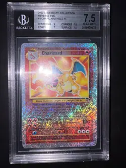 2002 Pokemon Legendary Collection Charizard Reverse Holo #3/110 BGS 7,5 - Image 1