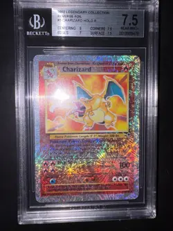 2002 Pokemon Legendary Collection Charizard Reverse Holo #3/110 BGS 7,5 - Image 2