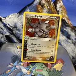 Team Magma's Rhydon - 11/95 Pokemon Team Magma vs Team Aqua - Holo ✨ - Image 2