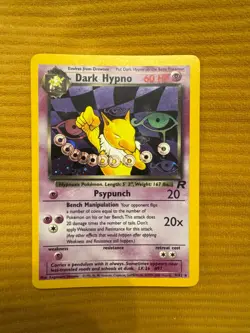 Dark Hypno 26/82 Team Rocket Unlimited Rare Pokemon Card 2000 WOTC LP - Image 1