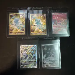 Pokemon TCG Mew & Mewtwo Full Art Holo Card Lot 5 Cards 25th Anniversary SV 151 - Image 1