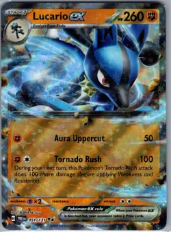 Lucario EX 051/131 - Pokemon TCG SV: Prismatic Evolutions - Double Rare (NM) - Image 1