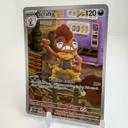 Pokemon TCG Scrafty Card 139/086 White Flare Illustration Rare English - Image 2