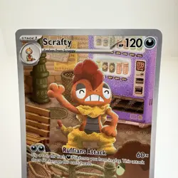 Pokemon TCG Scrafty Card 139/086 White Flare Illustration Rare English - Image 3