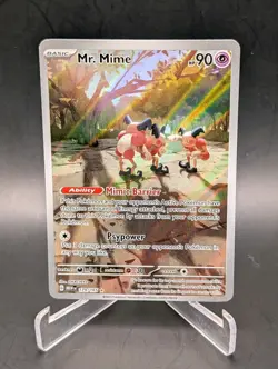 💥 Pokemon TCG Mr. Mime 179/165 Sv: Scarlet & Violet 151 Illustration Rare - Image 1