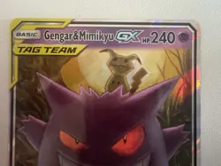Pokemon Gengar & Mimikyu GX 53/181 Team Up Ultra Rare Holo HP240 English TCG - Image 3