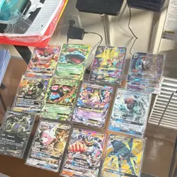 Pokemon TCG GX/EX Foil Card Lot Tyranitar Bewear Machamp Alakazam 12 English - Image 1
