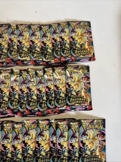 Pokemon TCG Ascended Heroes Booster Pack Lot of 40x New Factory Sealed - Image 3
